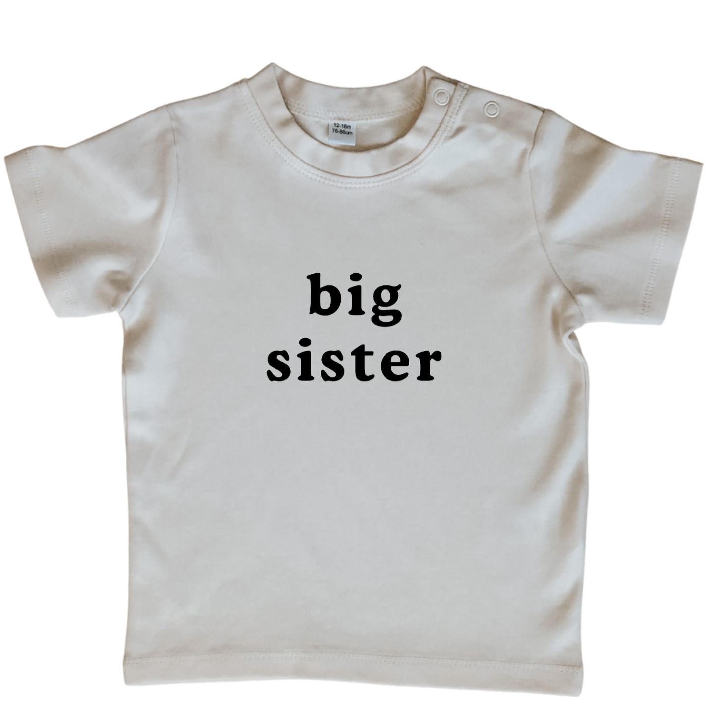 big sister - organic baby t-shirt