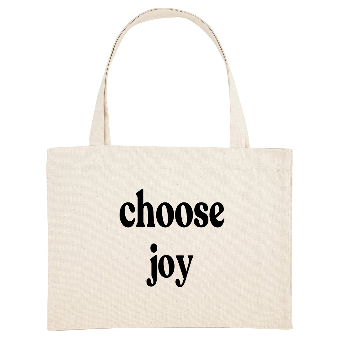 choose joy - Large shopping bag