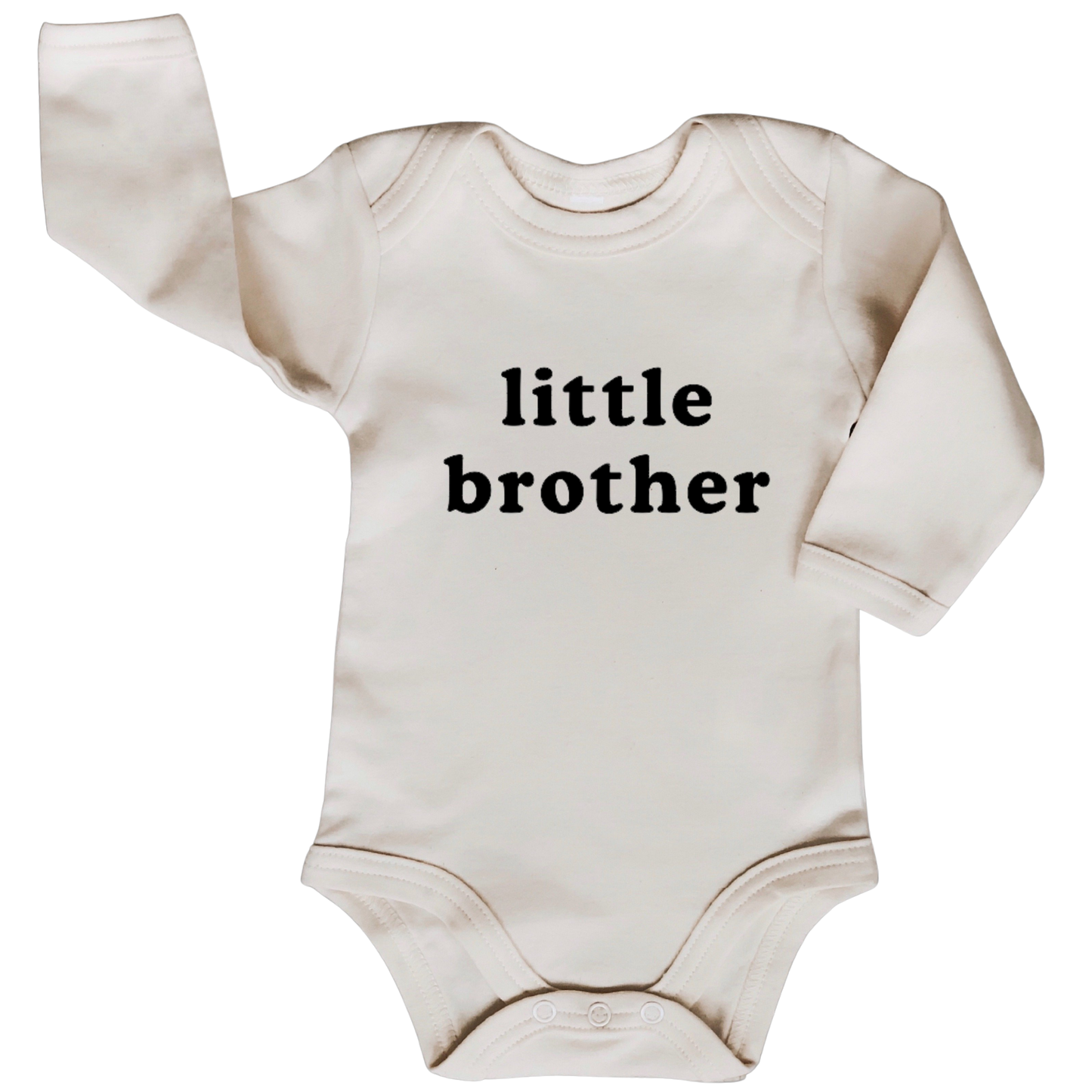 little brother - organic baby bodysuit