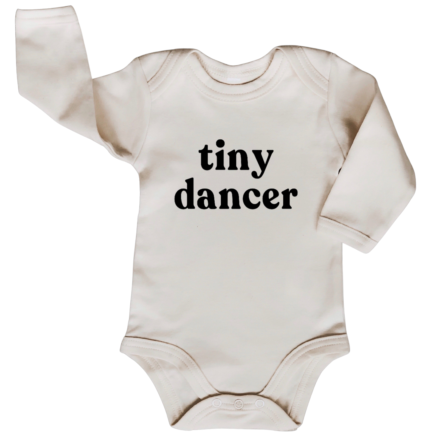 tiny dancer -organic baby bodysuit
