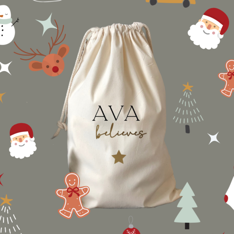 Believes Christmas Sack (2 sizes available)